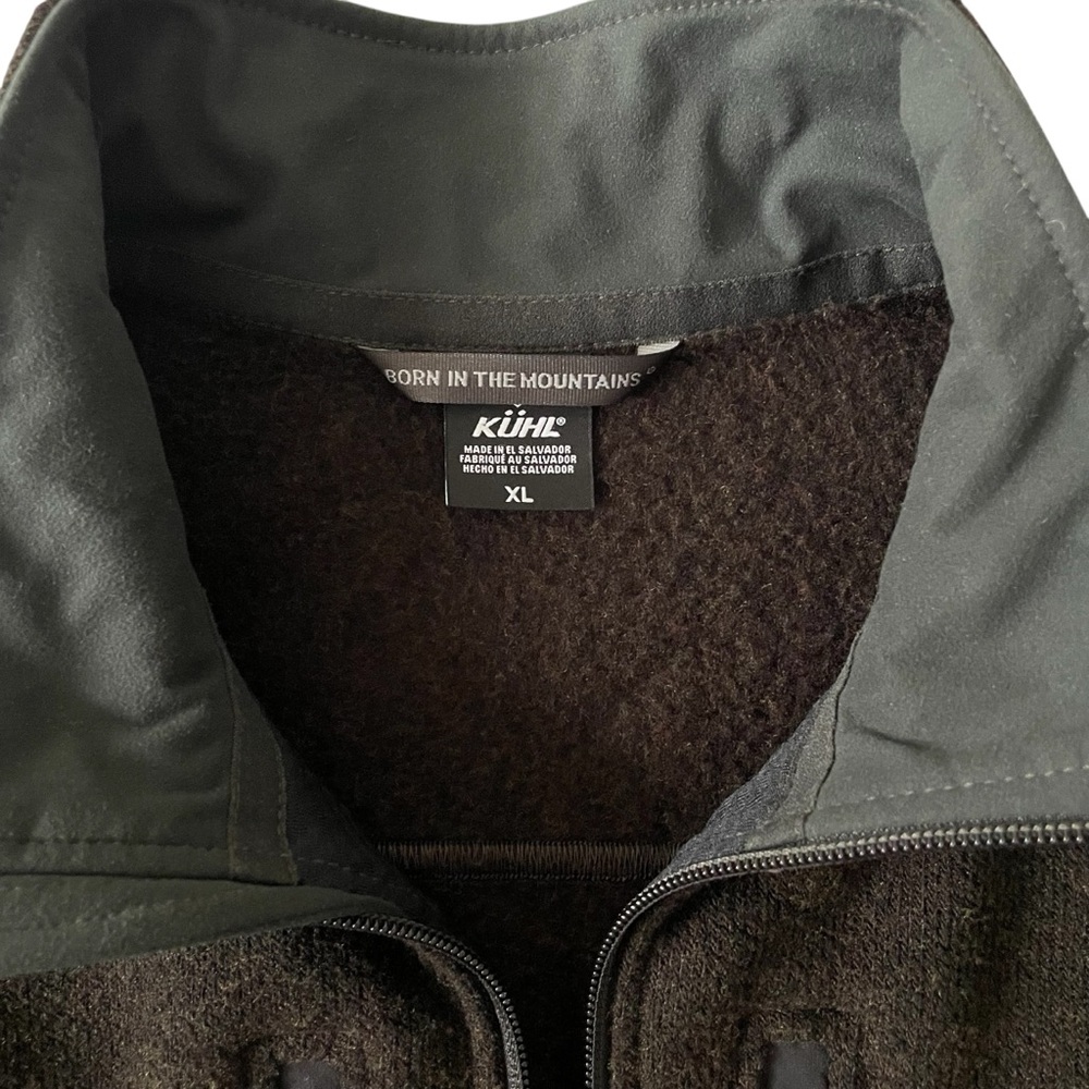 Kuhl Interceptr Fleece Jacket Mens XL Brown Full Zip Hiking Outdoors Pockets - Picture 8 of 11
